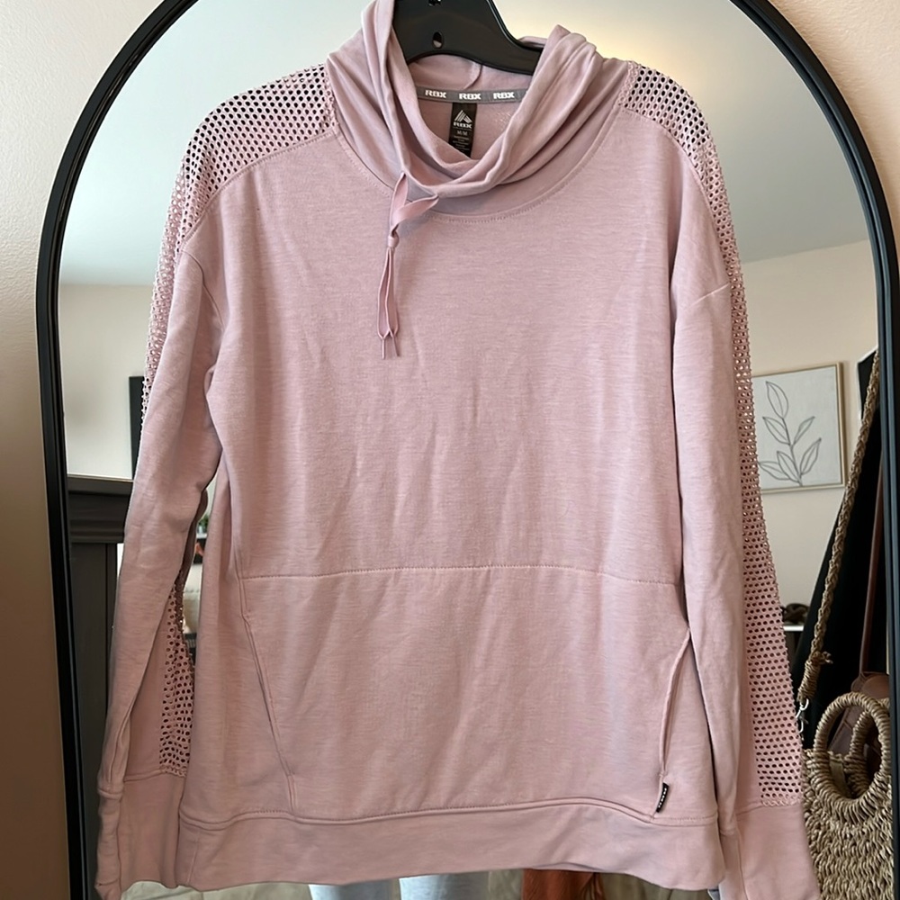 Pink active wear sweater